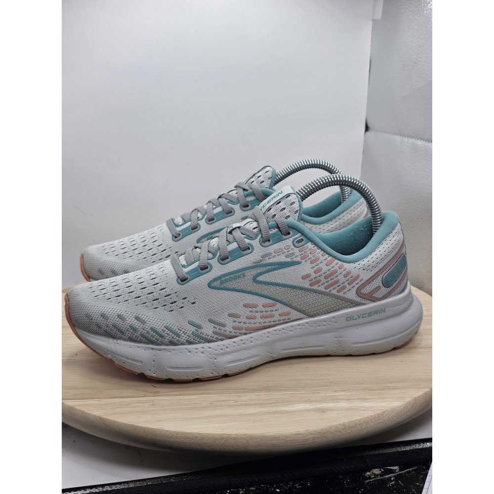 Womens Size 9D - Brooks Glycerin 20 WIDE Gray Running Shoes Sneakers